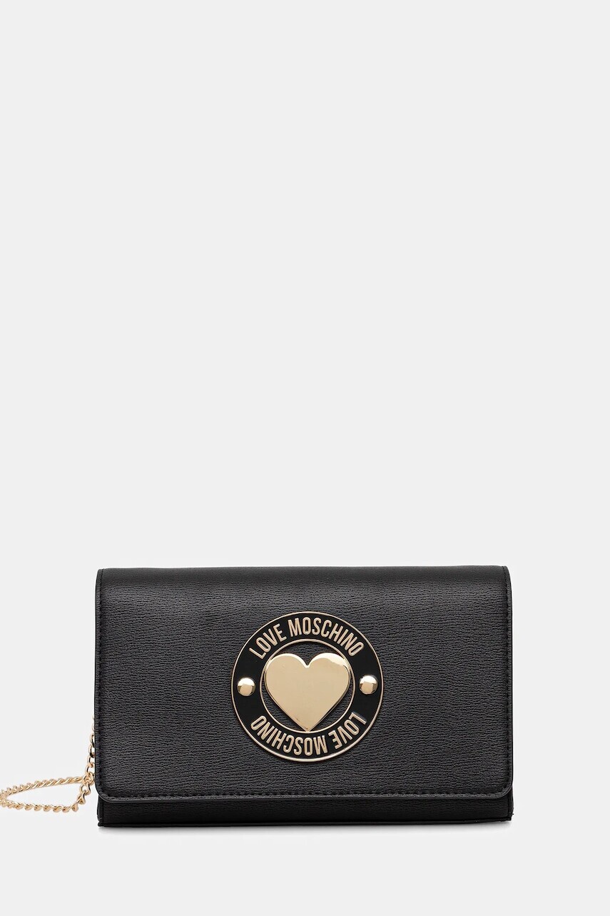 Kabelka Love Moschino čierna farba, JC4368PP0NKG0000