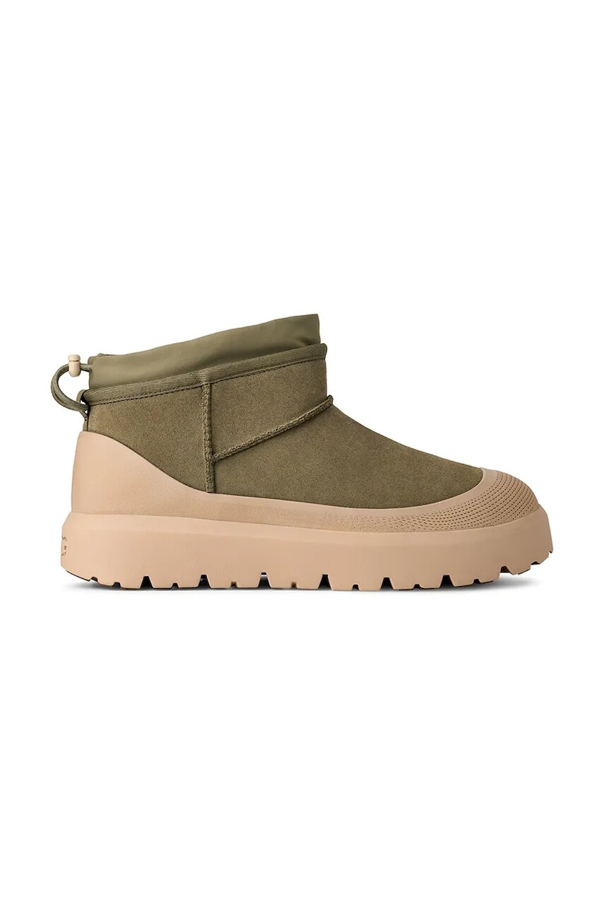 Snehule UGG Cl Ultra Mini Weather Hybrid zelená farba, 1174196.BOMS