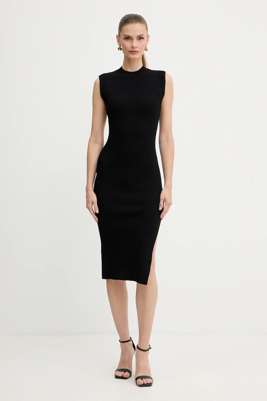 Šaty Morgan čierna farba, mini, priliehavé, RMLISEA