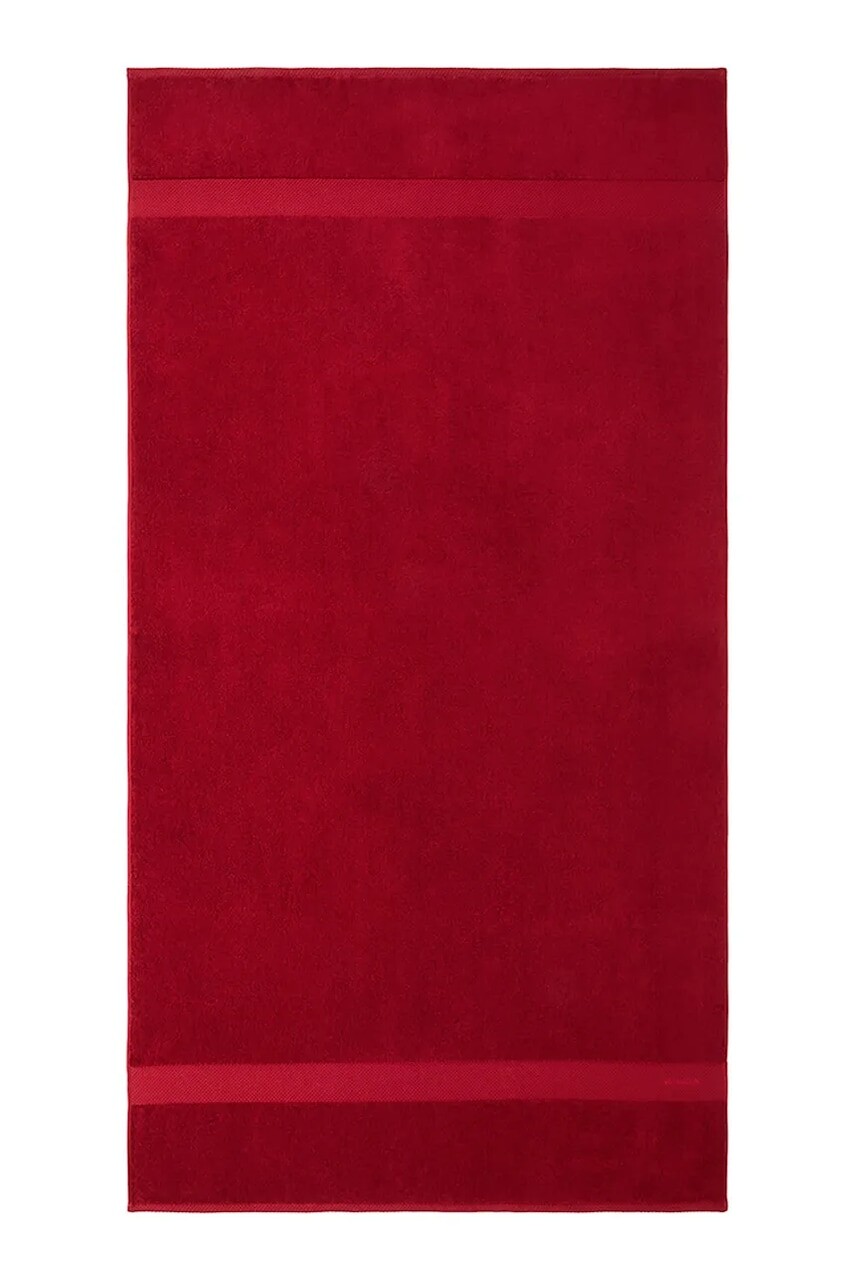 Stredný bavlnený uterák Ralph Lauren AVENUE Carmin 50 x 100 cm červená farba