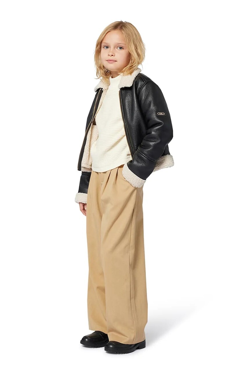 Detská bunda Michael Kors hnedá farba, R30455