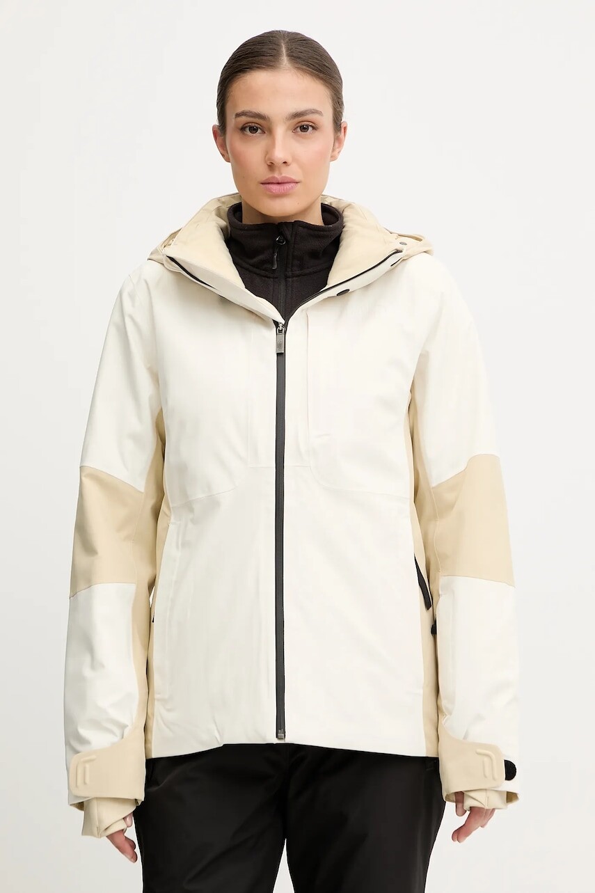 Lyžiarska bunda The North Face Lenado béžová farba, NF0A8DDSTOB1