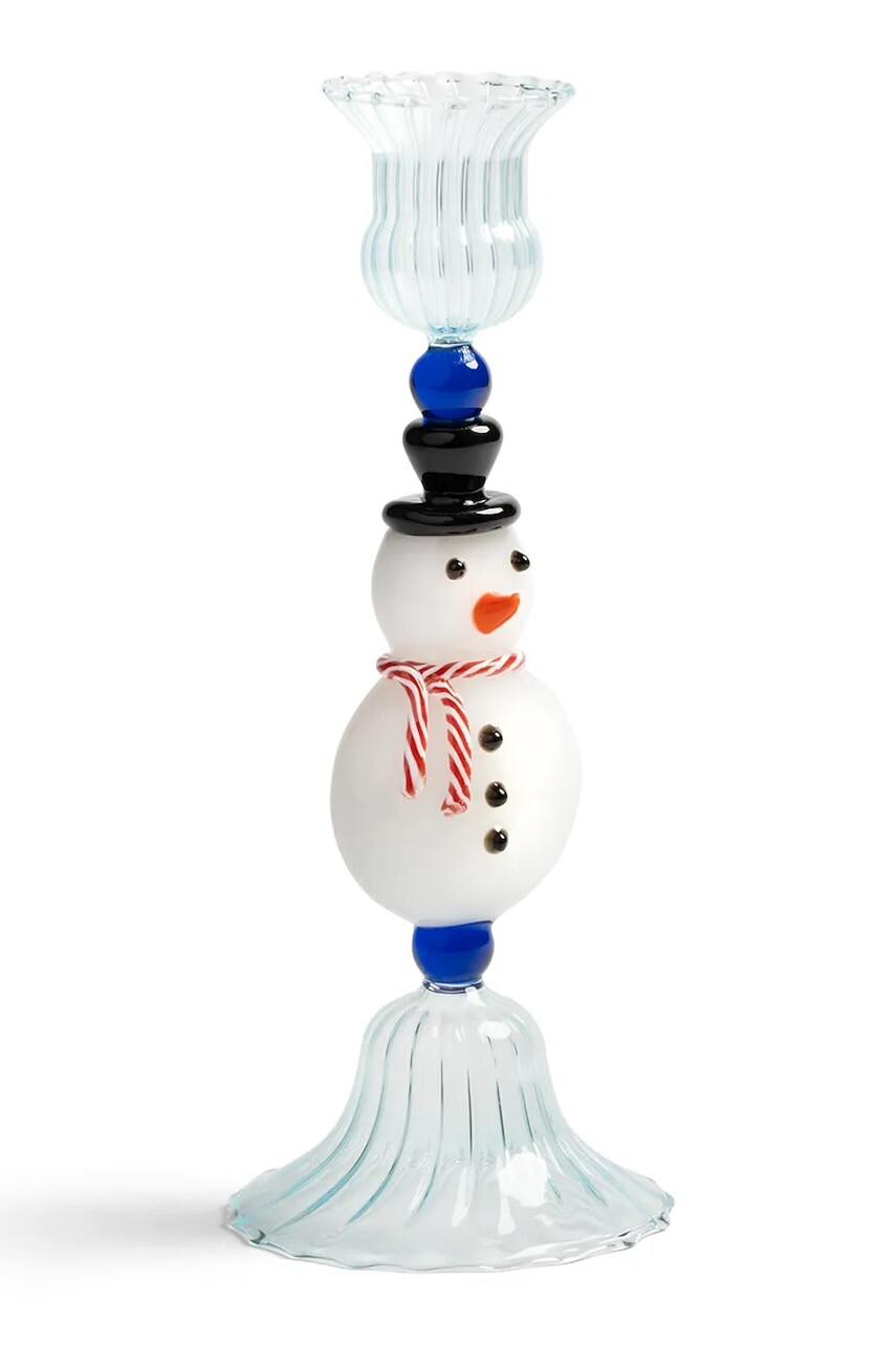 Dekoračný svietnik &k amsterdam merry snowman 20 cm viac farieb