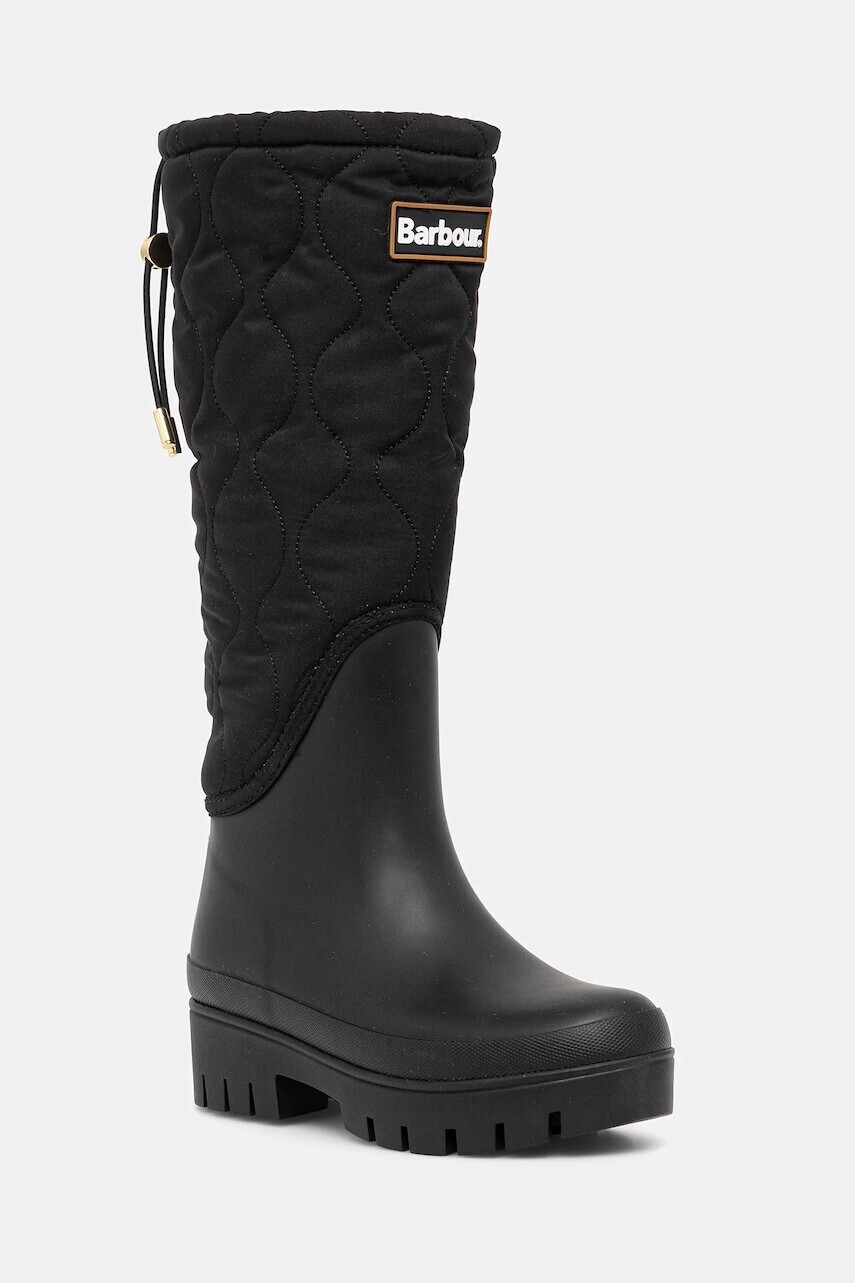 Gumáky Barbour Marnie čierna farba, LRF0117BK11