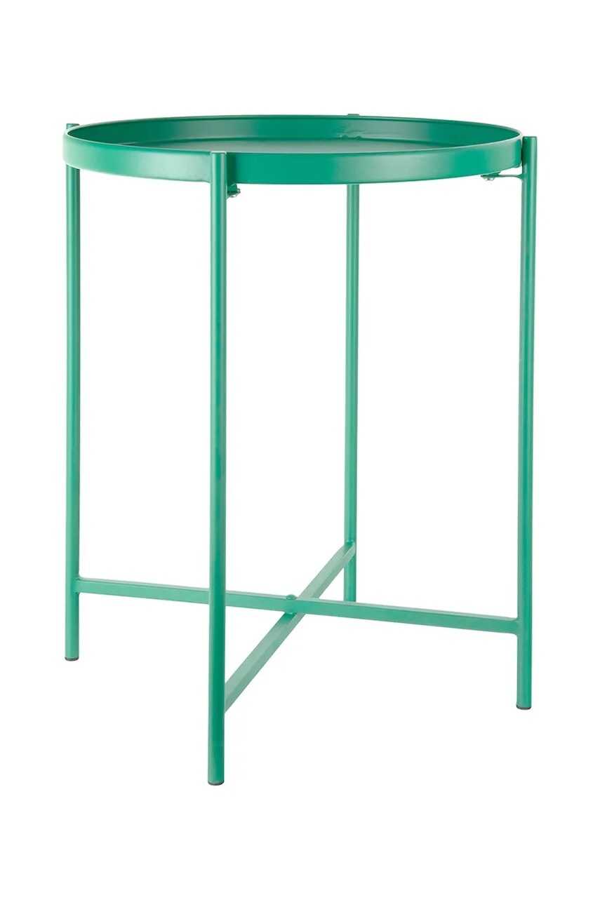 Stolík Leitmotiv 40 x 49 cm zelená farba
