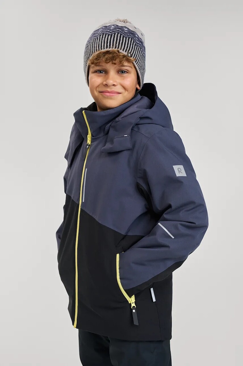 Detská bunda Reima Kaaranka čierna farba, 5100354A