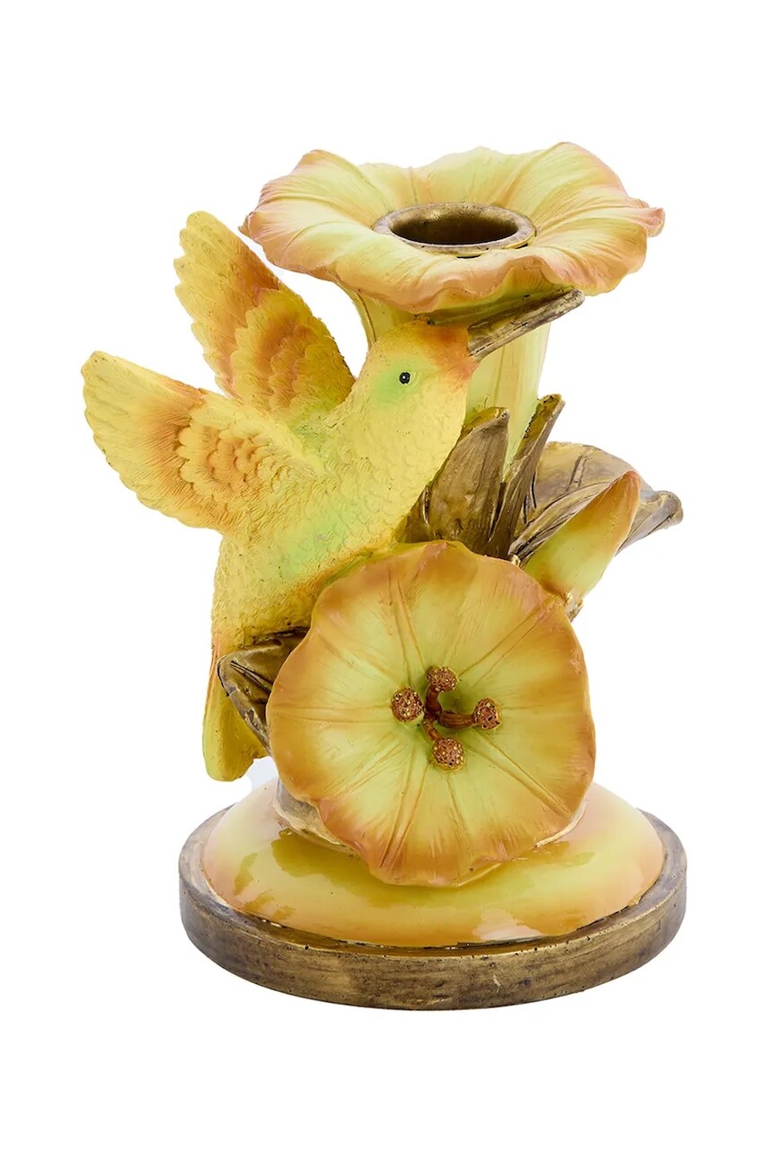 Dekoračný svietnik Light & Living 10 x 10 x 14 cm žltá farba