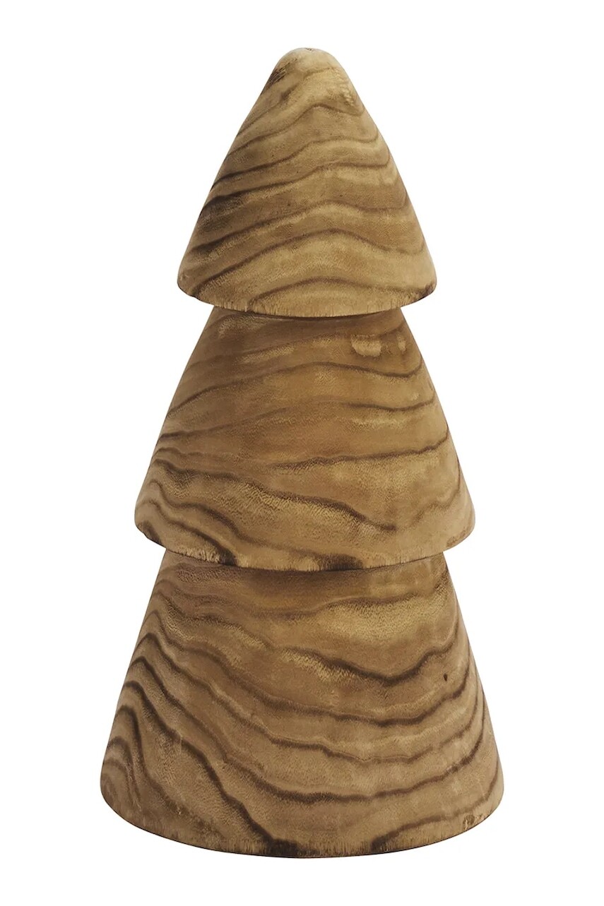 Ozdobný vianočný stromček Madam Stoltz 25 x 45 cm hnedá farba