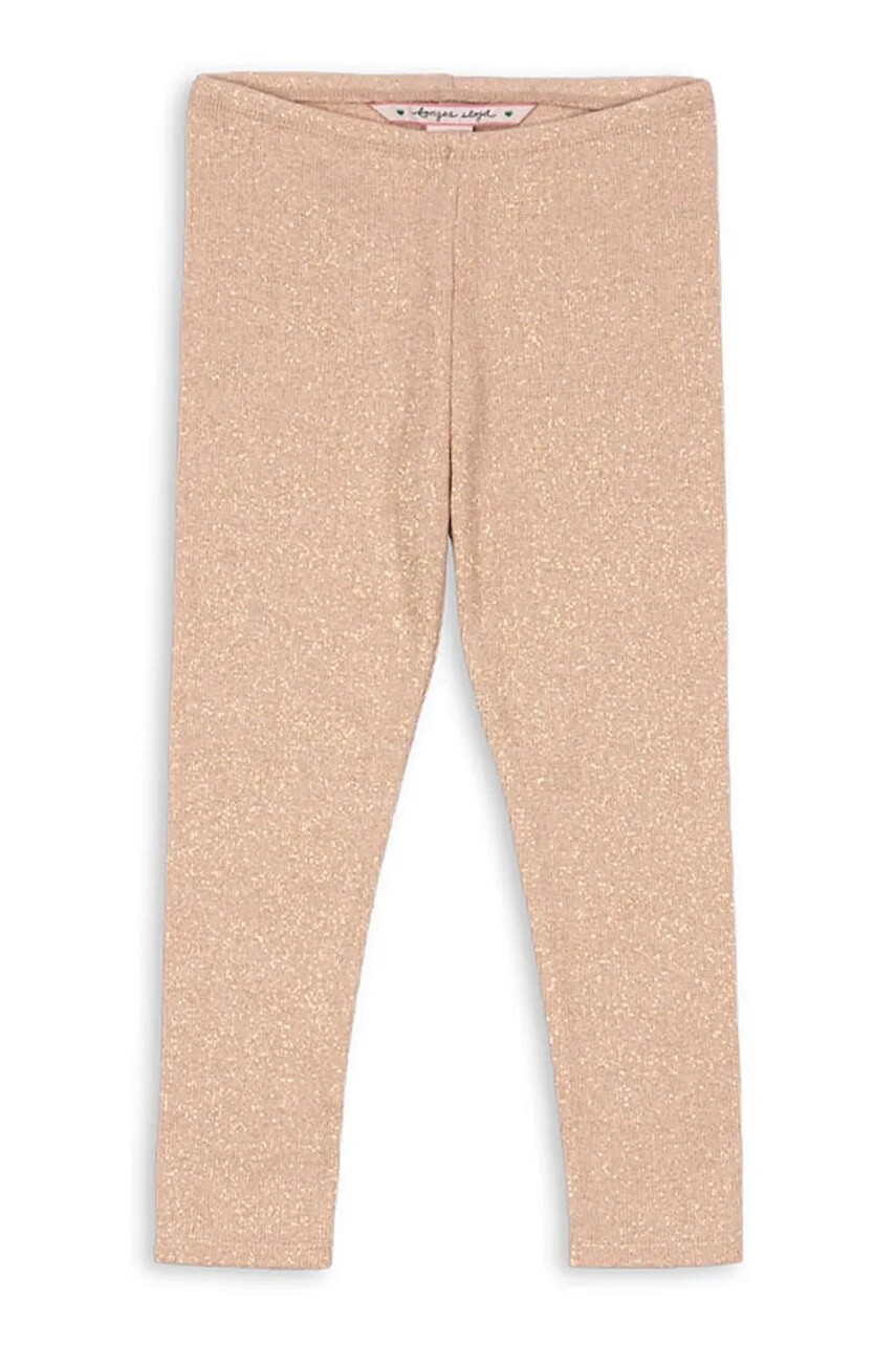 Detské legíny Konges Sløjd ROLI PANTS béžová farba, jednofarebná, KS104416