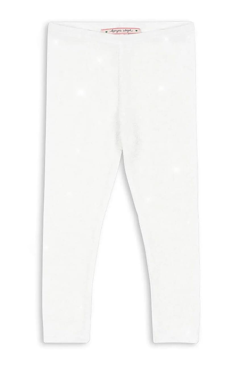 Detské legíny Konges Sløjd LOLA PANTS GRS biela farba, jednofarebné, KS104340