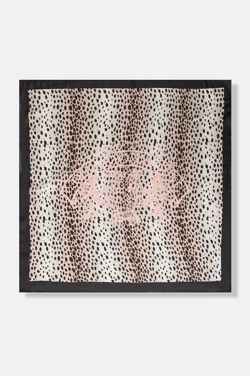 Šatka Juicy Couture Foulard béžová farba, vzorovaná, AIJFO8613WPO