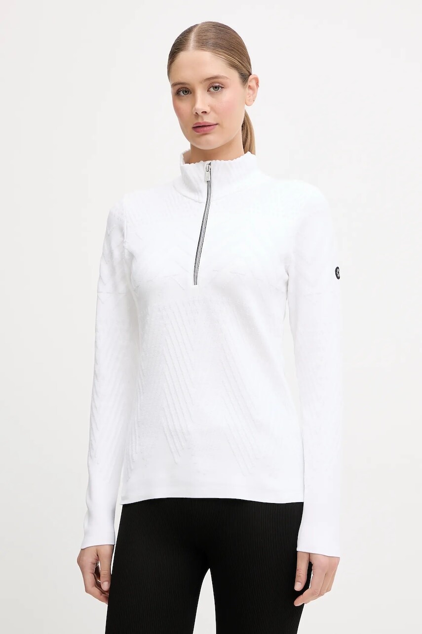 Funkčné tričko s dlhým rukávom Newland LADY T-NECK biela farba, N46712.32