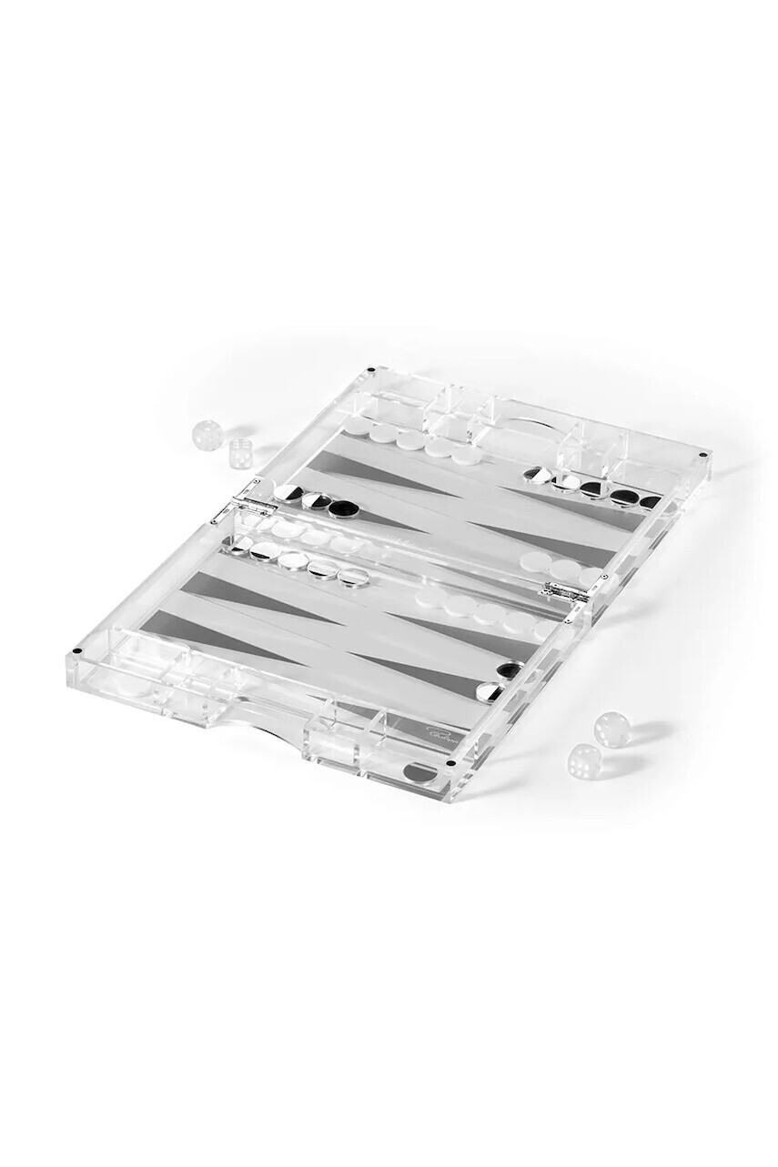 Stolná hra Philippi Backgammon YAP 25 x 5 cm šedá farba