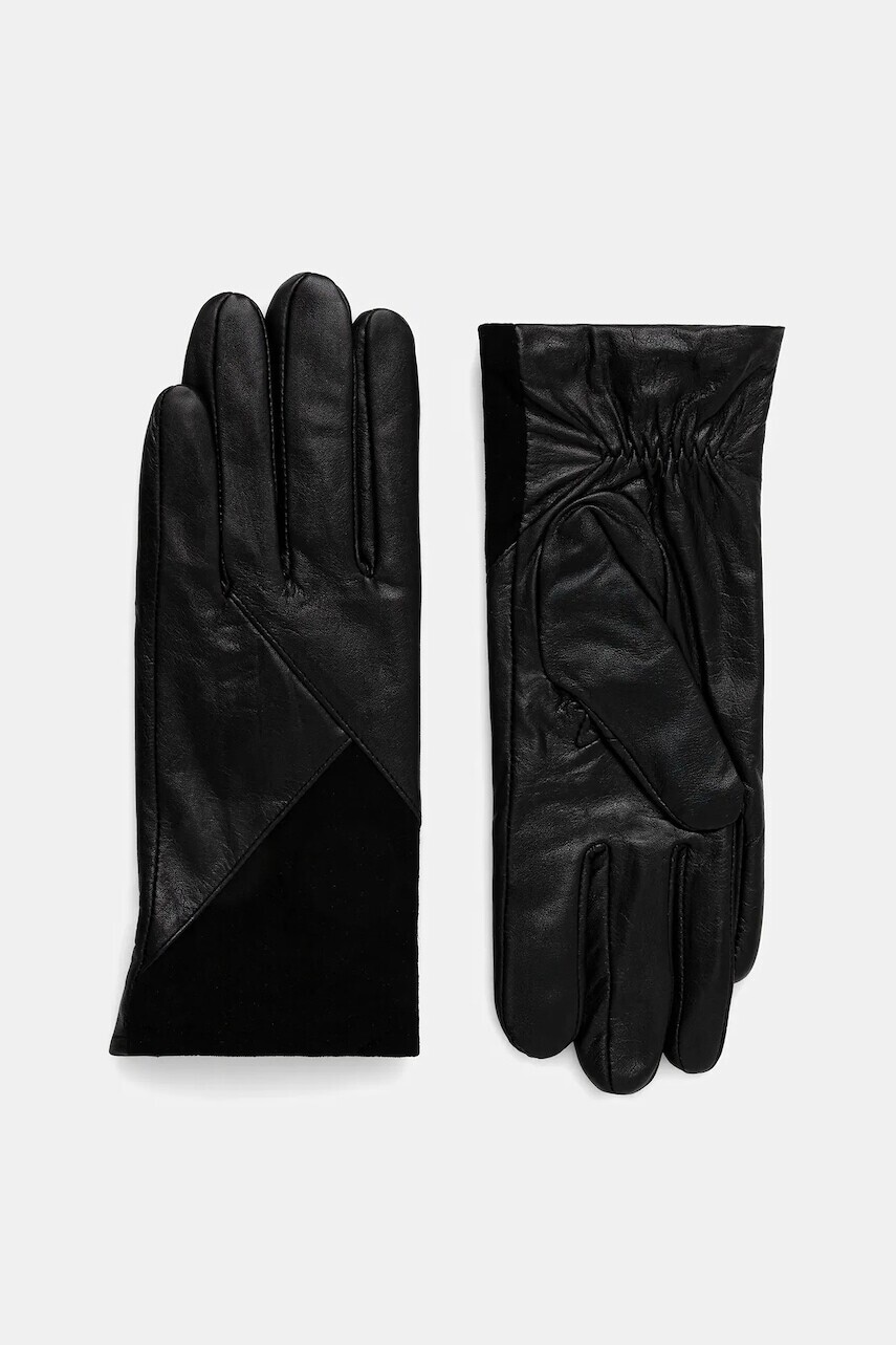 Kožené rukavice Morgan čierna farba, 5GUY