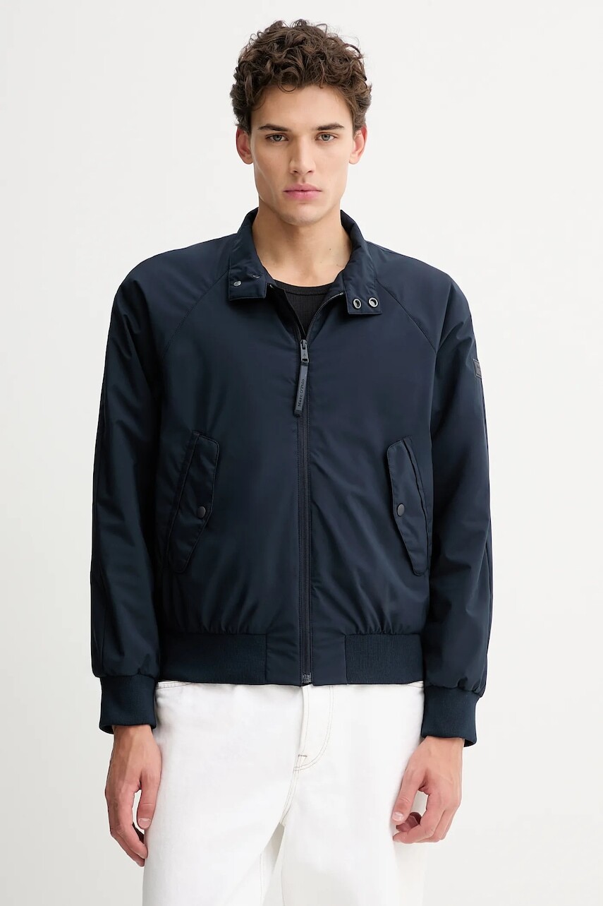 Bunda Marc O'Polo tmavomodrá farba, prechodná, 620004670036