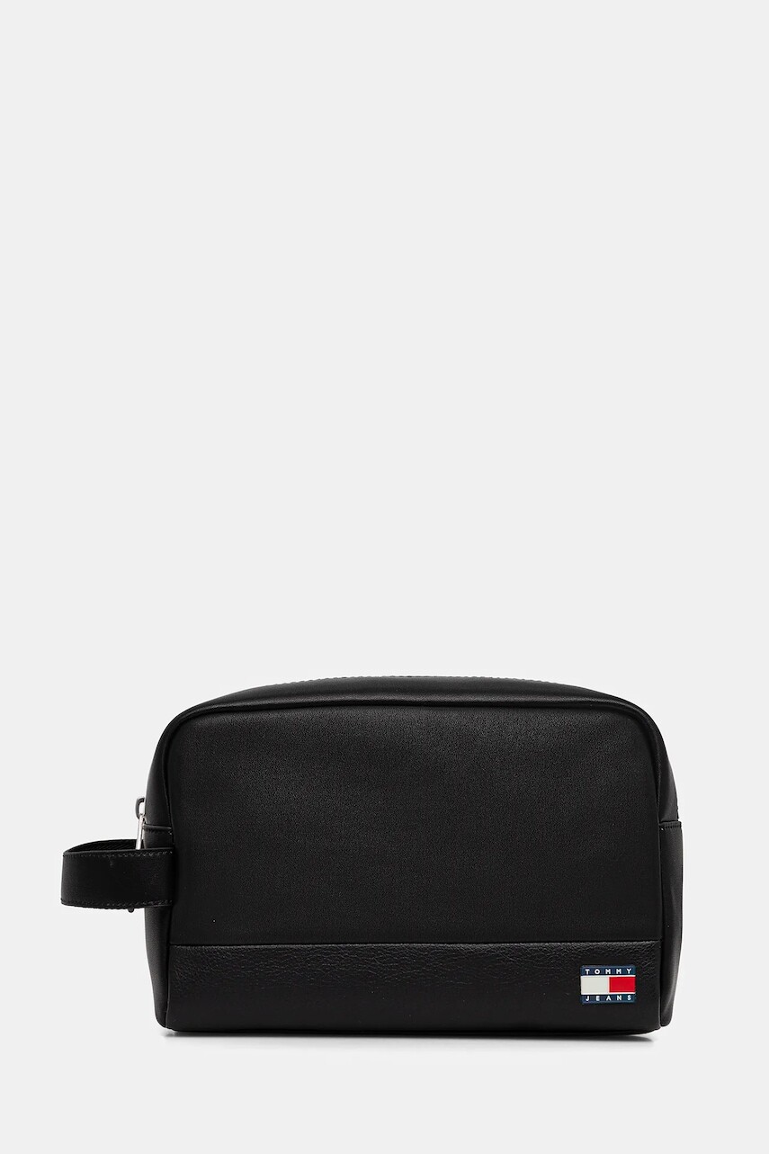 Kozmetická taška Tommy Jeans čierna farba, AM0AM14053