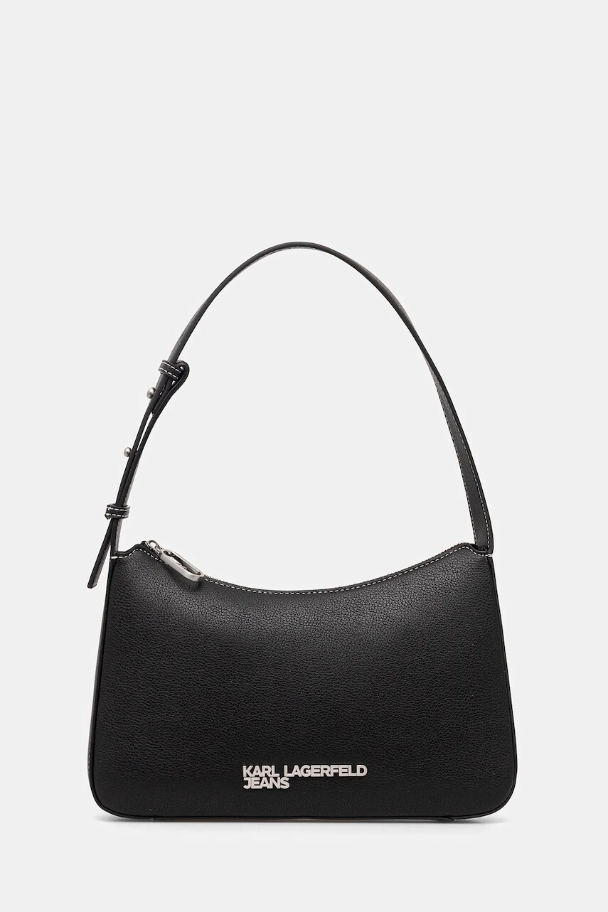Kabelka Karl Lagerfeld Jeans čierna farba, A3W30009