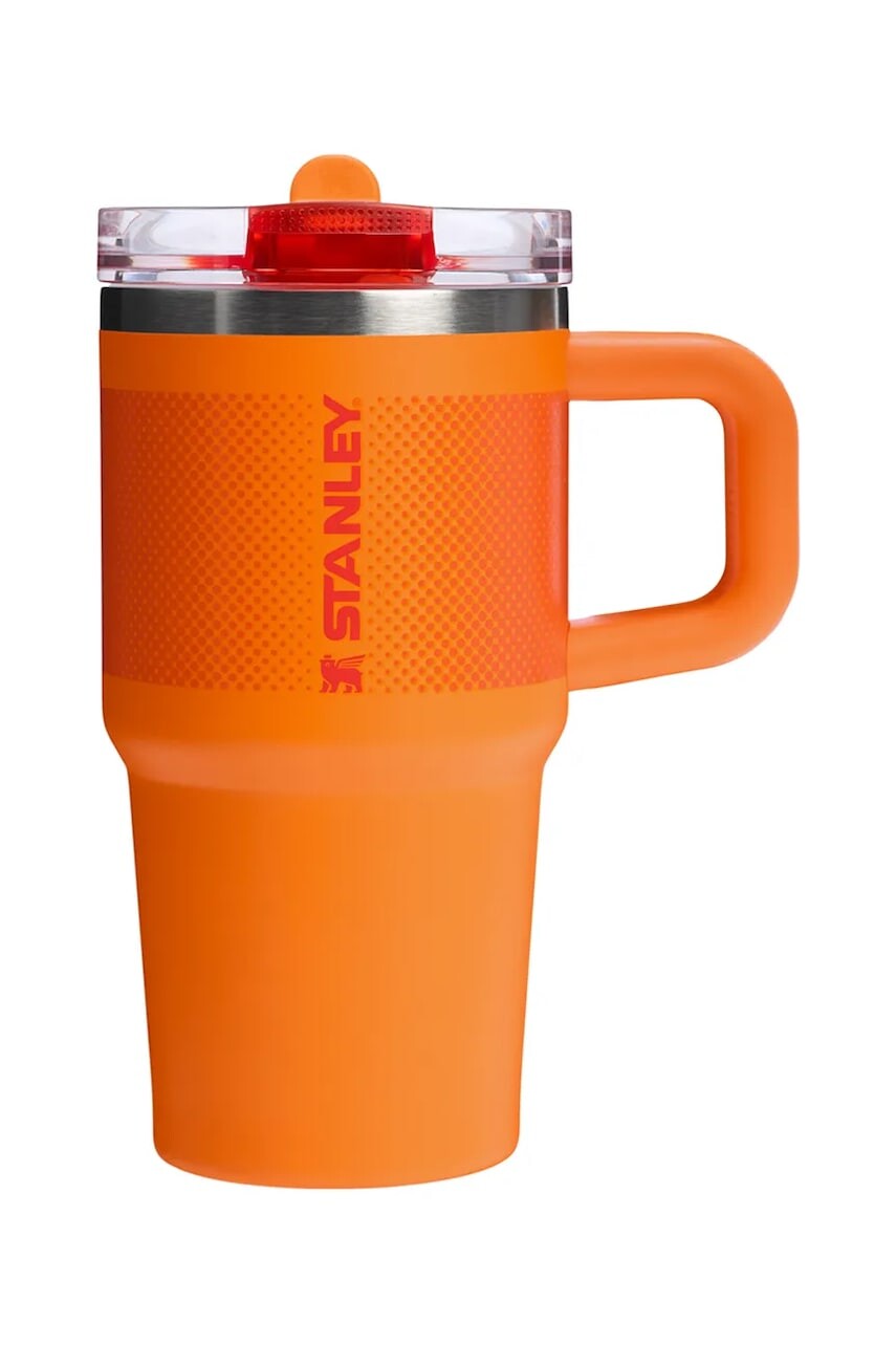 Termo hrnček Stanley The Quencher Protour Flip Straw Tumbler 0,6 l oranžová farba