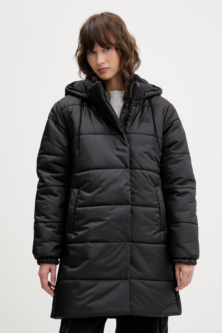 Bunda Vans čierna farba, zimná, VN000PK3BLK1