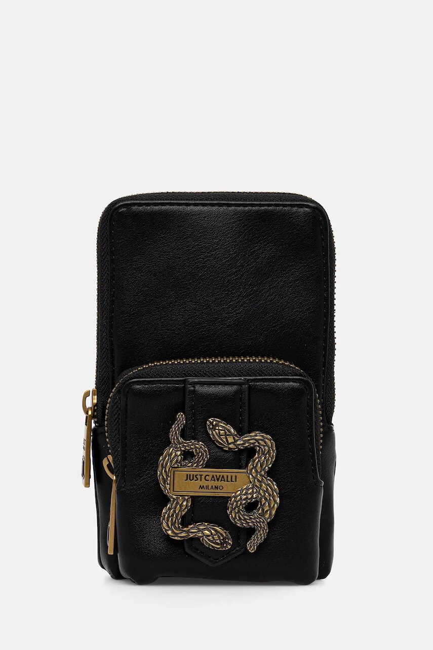 Kabelka Just Cavalli čierna farba, 79RA5PA8 ZSA89