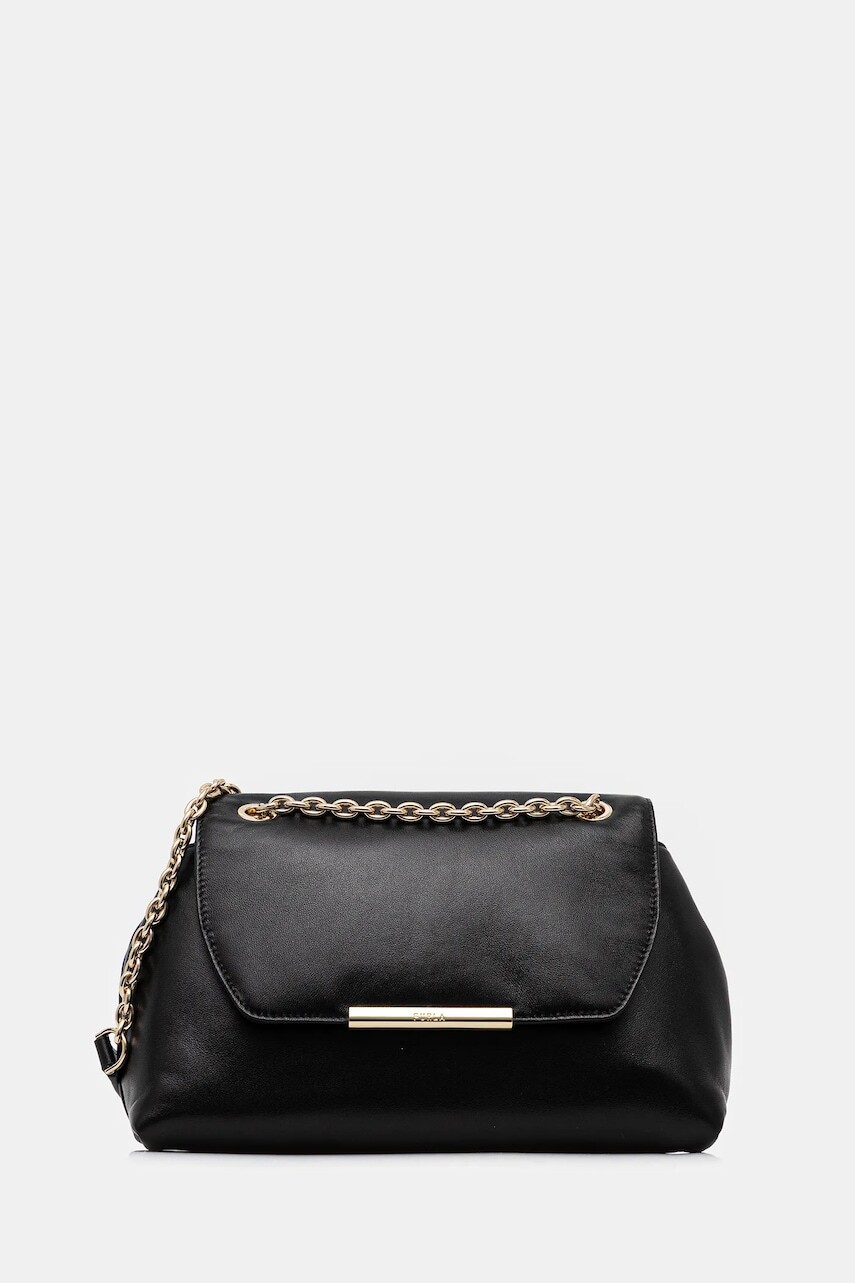 Kožená kabelka Furla Nadia čierna farba, WB01817 BX2269 O6000