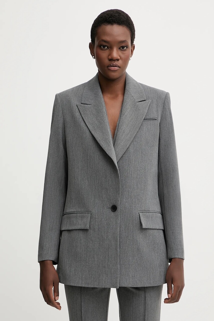 Sako AllSaints ASTRA šedá farba, jednoradové, jednofarebné, W038QD