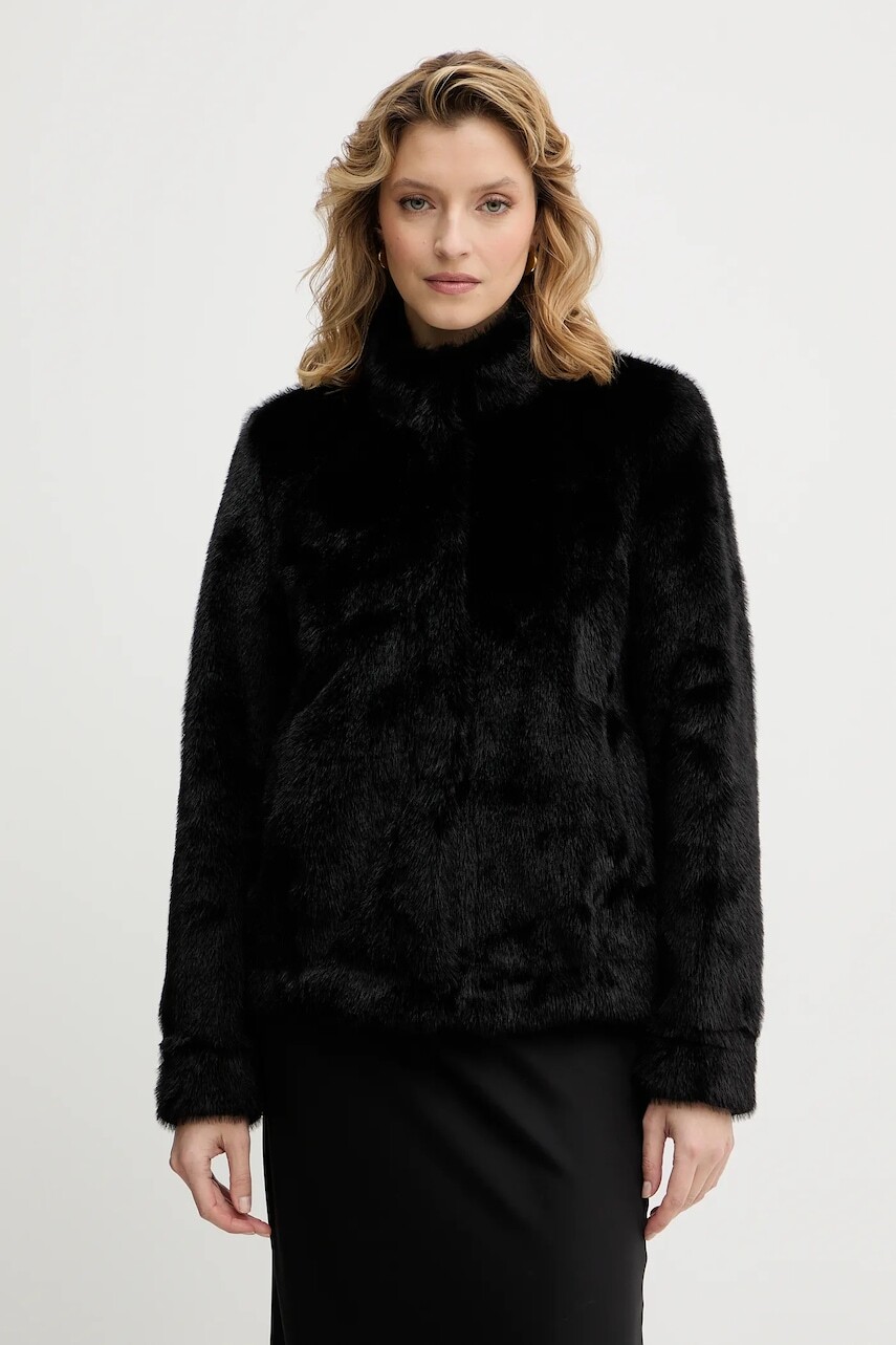 Bunda Guess LUNA čierna farba, prechodná, W5BL64 W3920