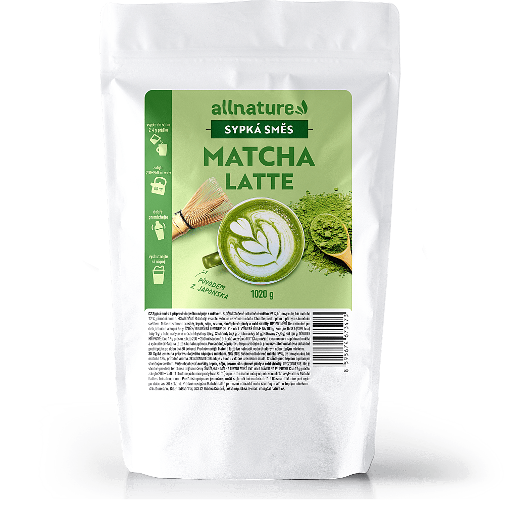 ALLNATURE Matcha latte 1020 g