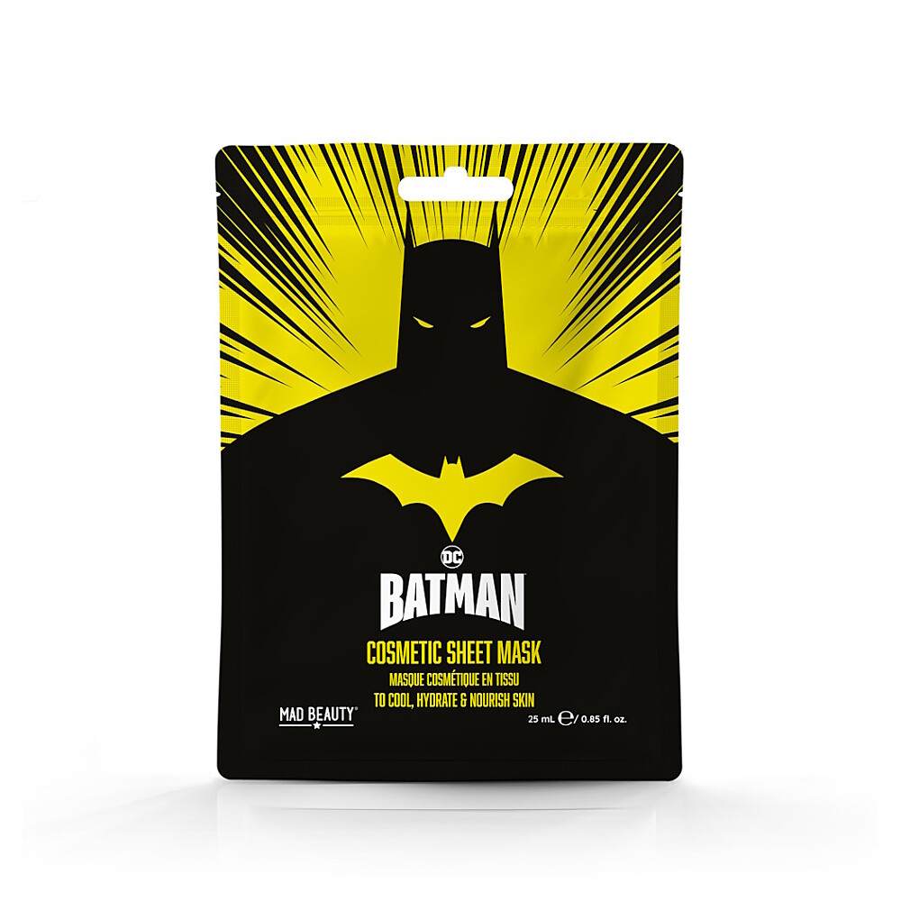 MAD BEAUTY Batman textilná maska ​​na tvár 25 ml
