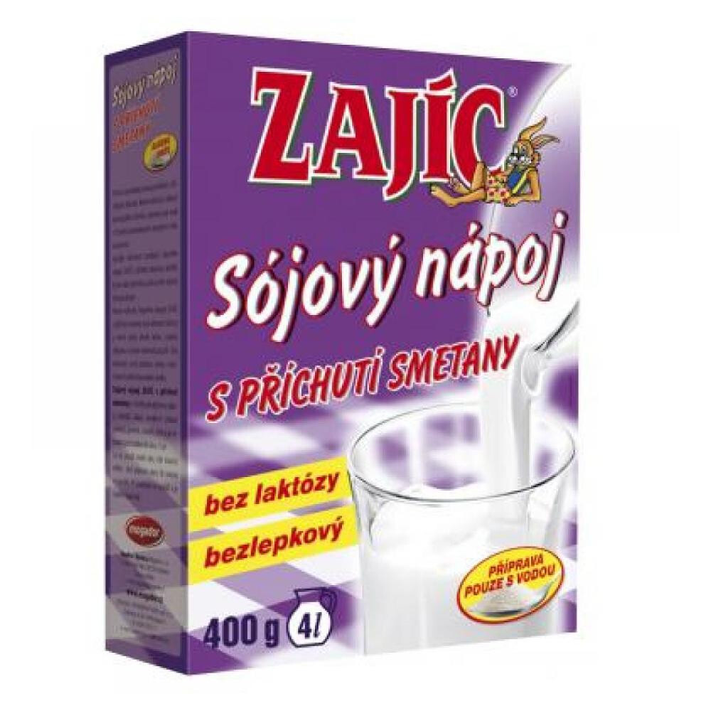MOGADOR Sójový nápoj Zajac s príchuťou smotany v papierovej krabičke 400 g