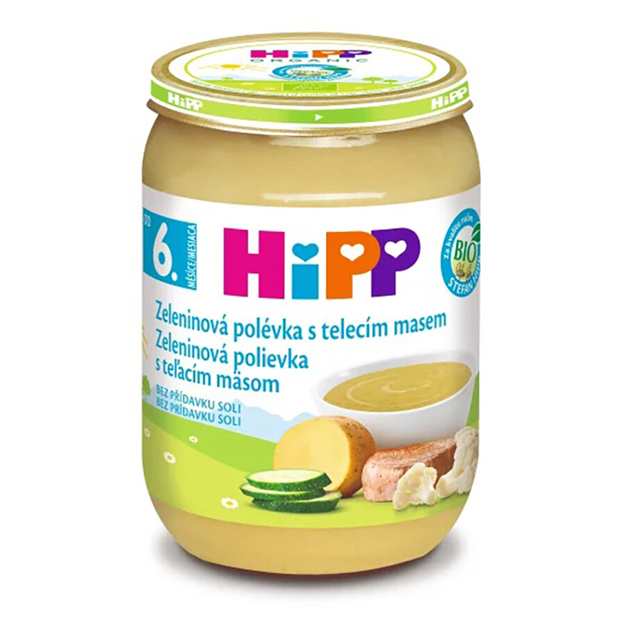 HIPP Polievka zeleninová s teľacím BIO 190 g