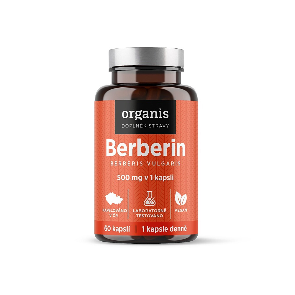 ORGANIS Berberín extrakt 97% 500 mg 60 kapsúl