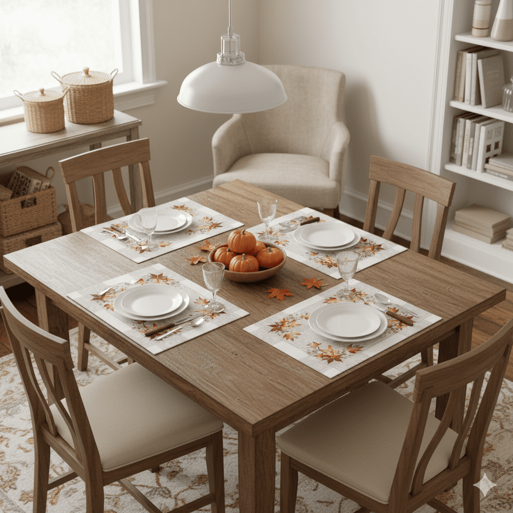 Forbyt Prestieranie Jesenné lístie, 35 x 45 cm, súprava 4 ks