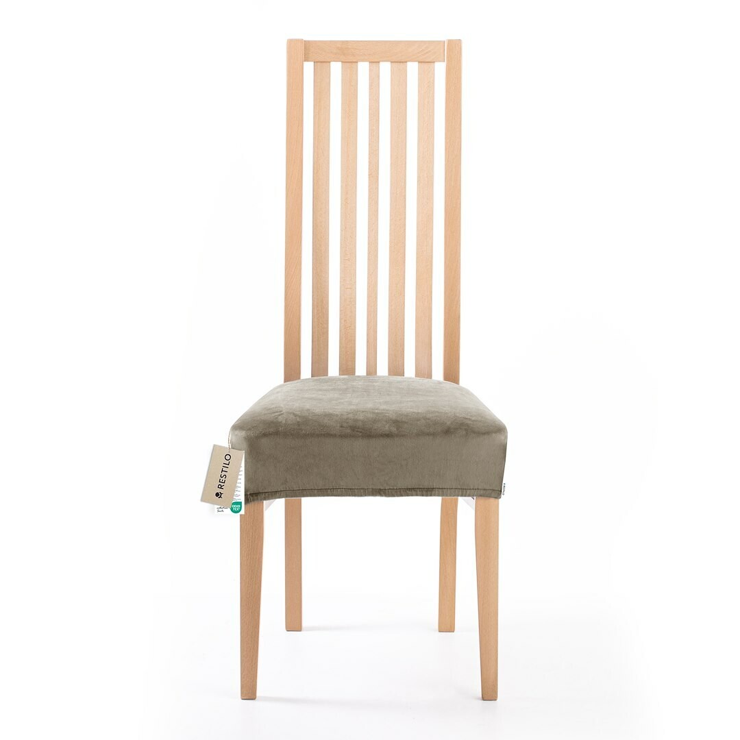 Restilo Napínací poťah na sedák na stoličku Sento béžová, 40 x 40 + 5 cm