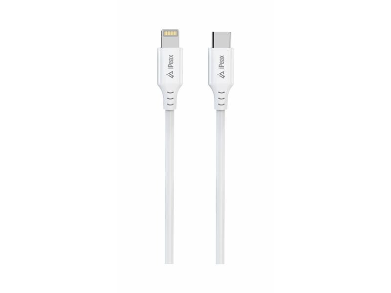 Kábel iPEAX 90010111 USB-C/Lightning 1 m biely