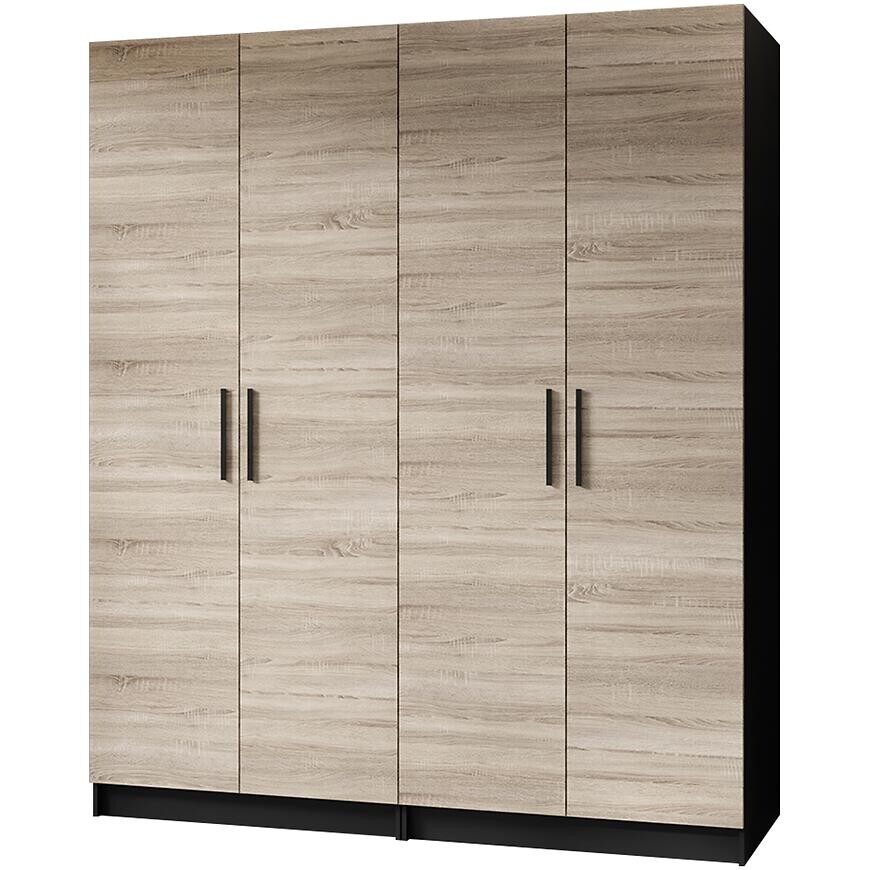 Skriňa X2 Gold 2d Čierna/Dub Sonoma