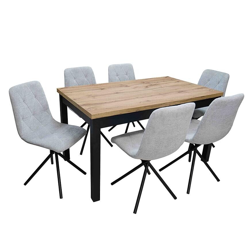 Jedálenská zostava1+6 Pako wotan/čierna