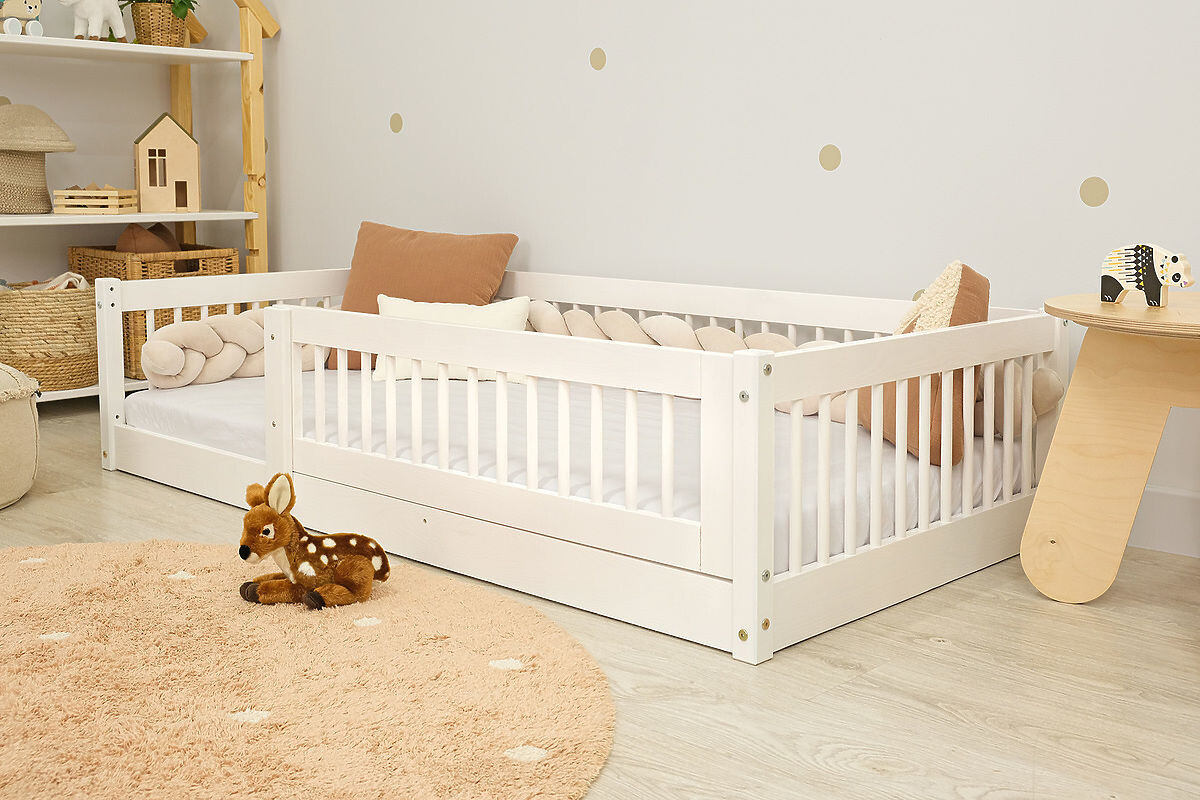 Ourbaby® 35984-0 Low bed for children Montessori Plus - whi 180x80 cm biela
