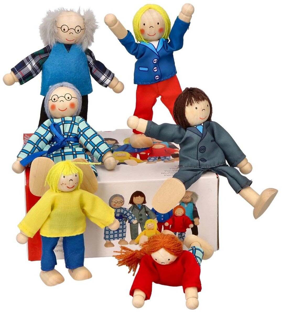 GOKI Rodinka - drevené bábiky do domčeka