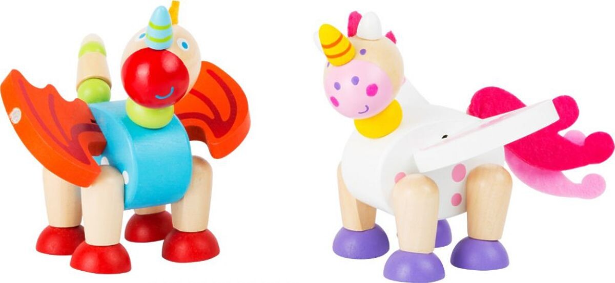 Drevená pružná figúrka