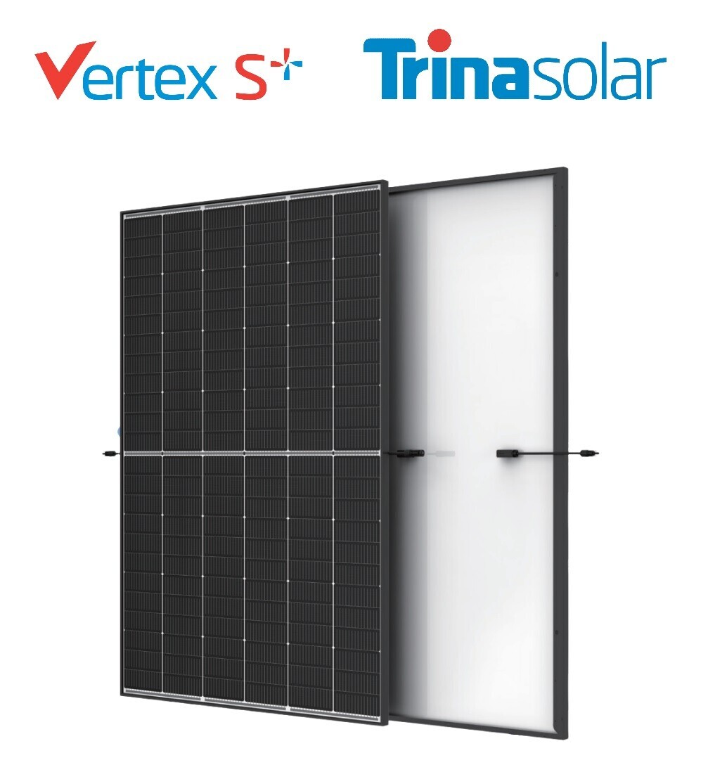 Trina Solar 445 Wp Black Frame Vertex S+ Dual Glass N-Type 22,3% TSM-445NEG9R.28 Množstvo: 36ks paleta