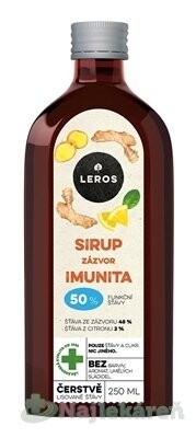 Leros Sirup Zázvor Imunita sirup 250 ml