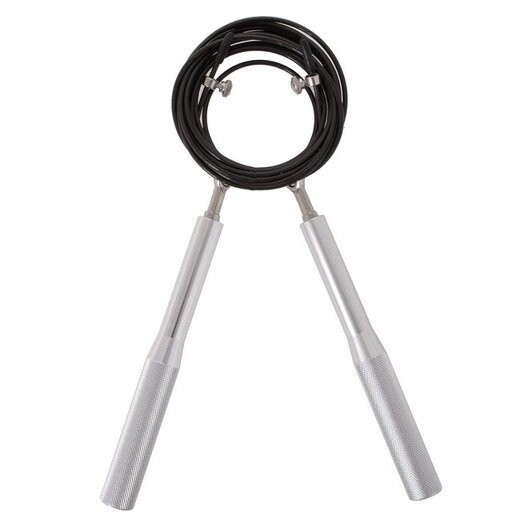 Švihadlo Crossfit nastaviteľné strieborné - 3m