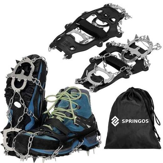 Oceľové protišmykové turistické mačky - 13 hrotov - veľkosť 41-45