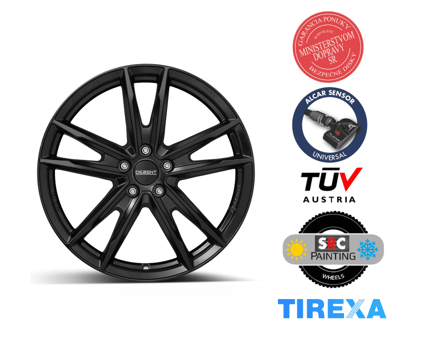 DEZENT KF black 7.00x17 5x114.30 ET55