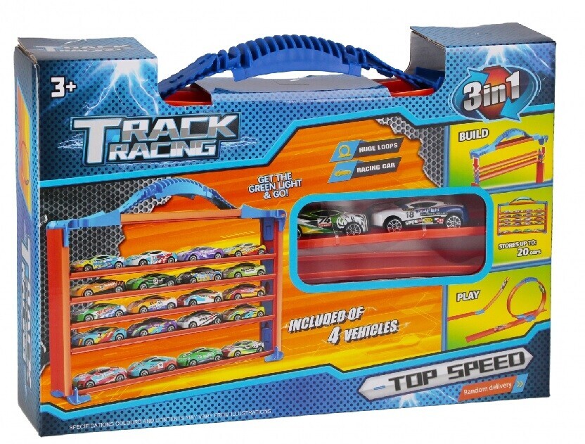 Autodráha/garáž s autami