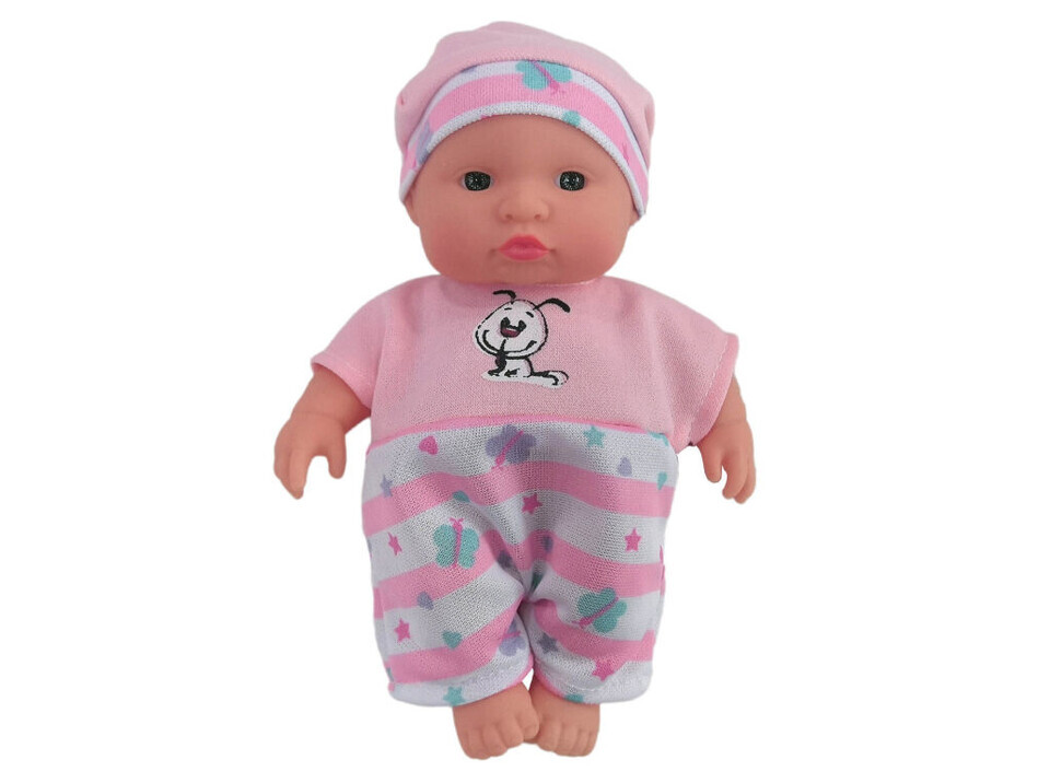 Bábätko ružové dupačky 18cm