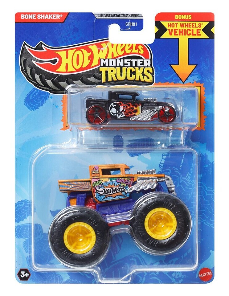 Hot Wheels Monster Truks auto Bone Shaker 10cm