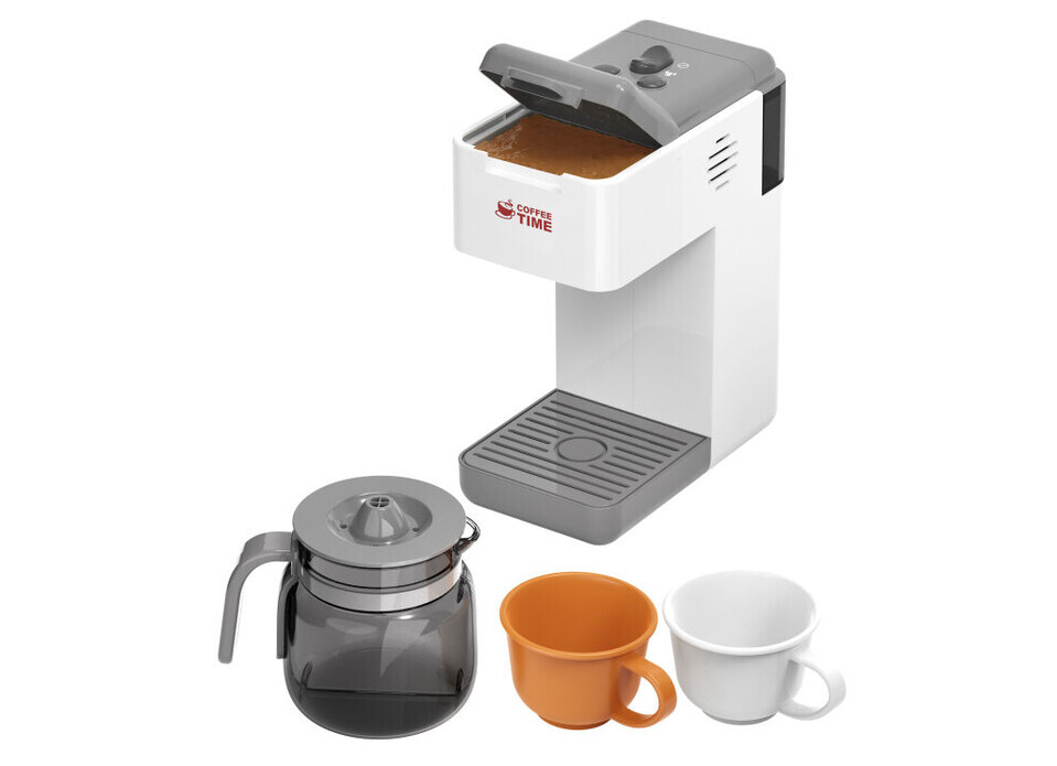 Kávovar s kanvicou a tečúcou vodou 20cm