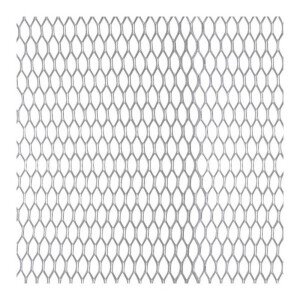 Mriežka hliníková - strieborná 100x25cm / veľkosť oka 16x6mm